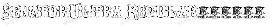 SenatorUltra Regular字体转换